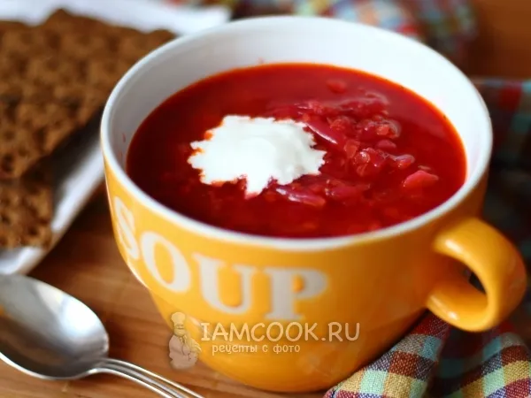 Фото готового блюда: Борщ с чечевицей (постный)