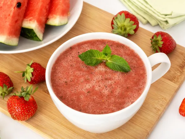 Фото блюда: Смузи из клубники и арбуза