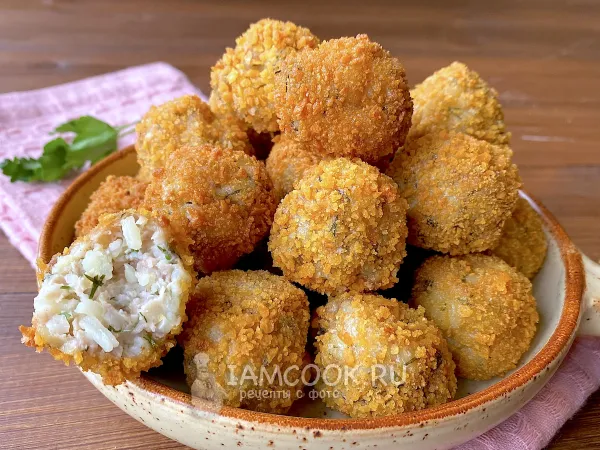 Фото блюда: Рисовые шарики с курицей