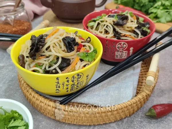 Фото блюда: Лапша с древесными грибами