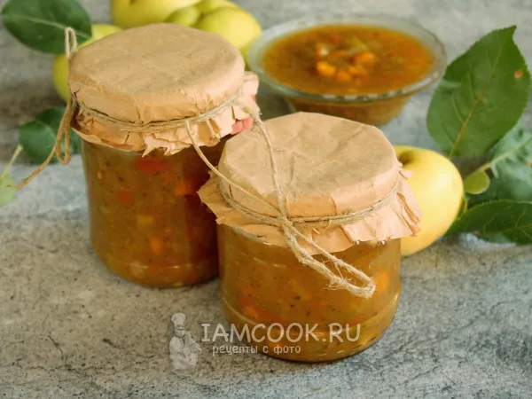 Фото блюда: Аджика с антоновкой на зиму