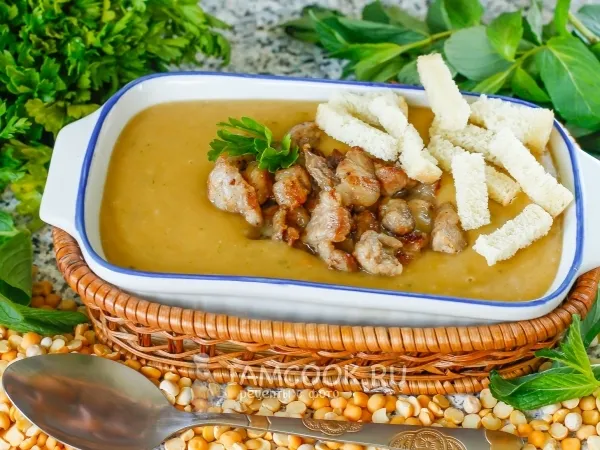 Фото блюда: Гороховый суп-пюре в мультиварке