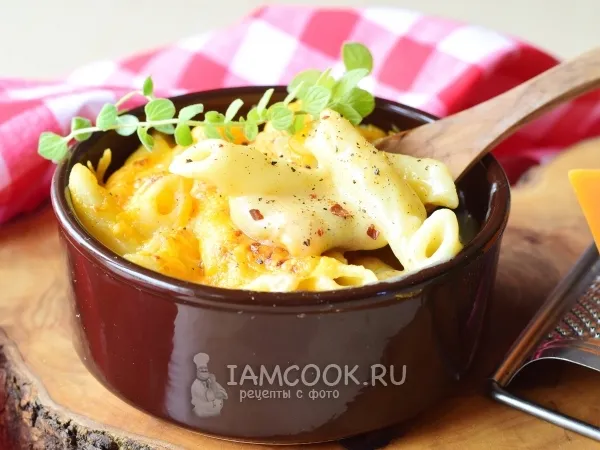 Фото блюда: Макароны с сыром по-американски