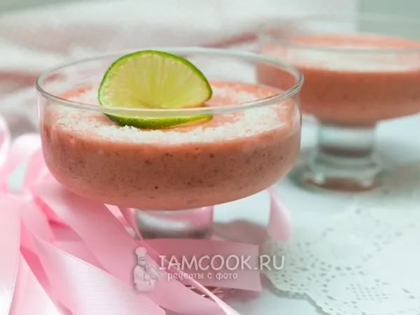 Фото блюда: Суфле из клубники с желатином