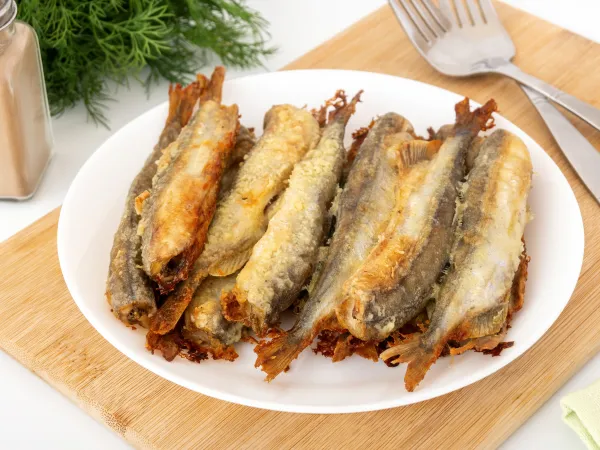 Фото блюда: Мойва с корочкой в духовке