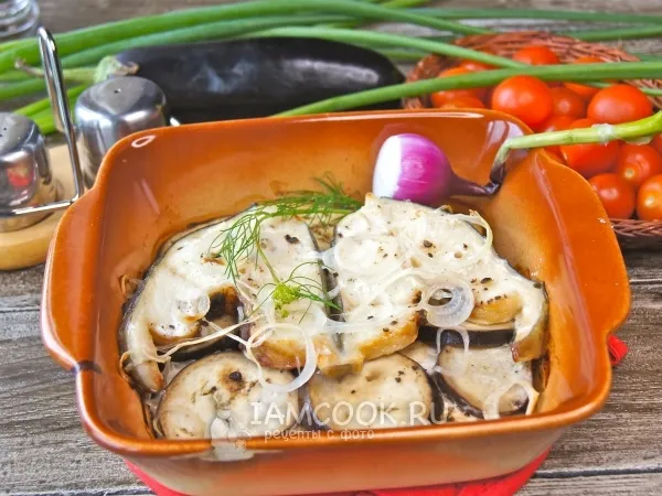 Фото блюда: Рыба с баклажанами