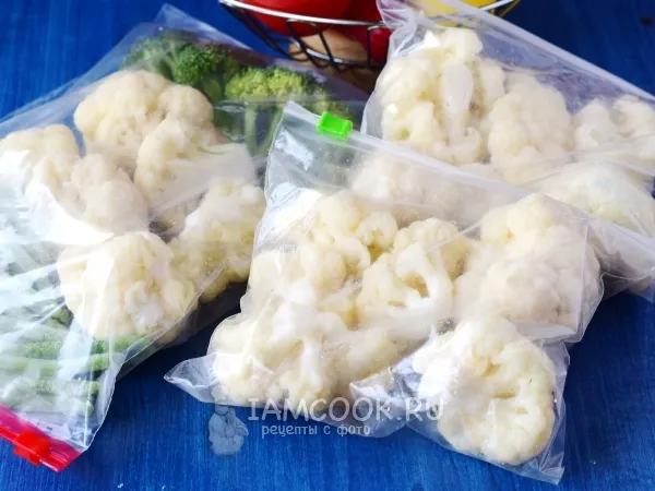 Фото блюда: Заморозка цветной капусты на зиму