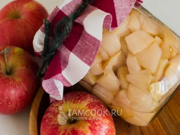 Фото блюда: Яблоки в собственном соку на зиму