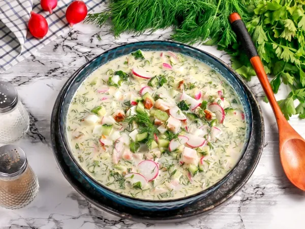 Фото блюда: Кето окрошка