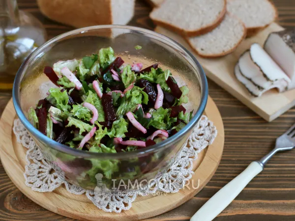 Фото блюда: Салат с салом