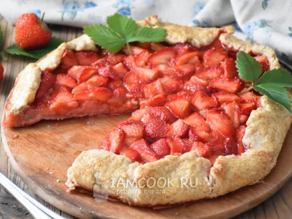 Фото блюда: Галета с клубникой