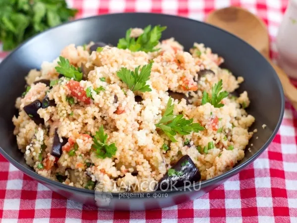 Фото блюда: Кус-кус с баклажаном