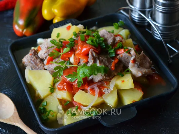 Фото готового блюда: Буглама из свинины (в духовке в казане)