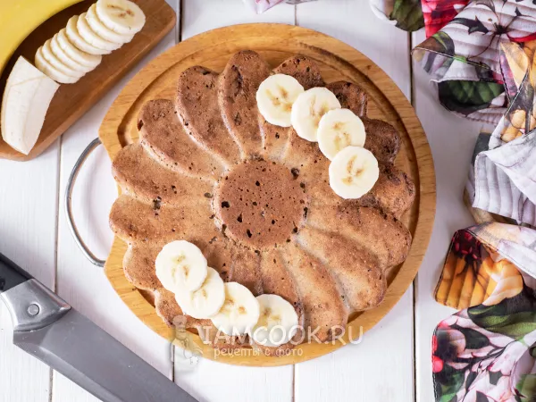 Фото блюда: Диетический пирог с бананами (ПП)
