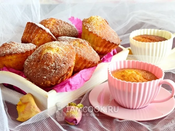 Фото блюда: Творожно-банановые кексы