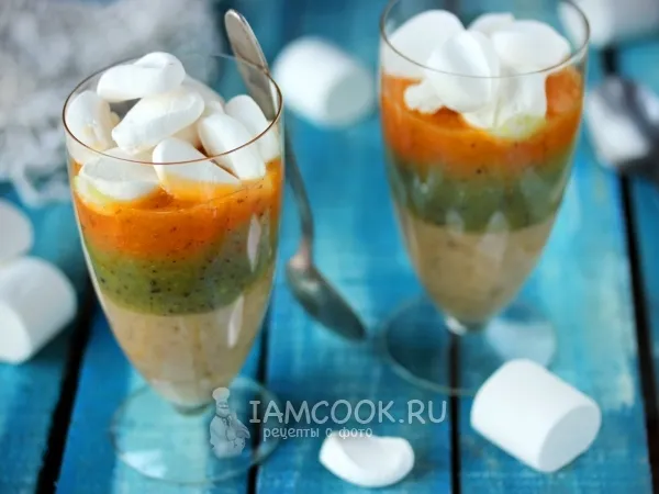 Фото блюда: Смузи-десерт с маршмэллоу