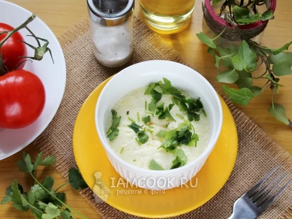 Фото готового блюда: Омлет с сыром в пароварке