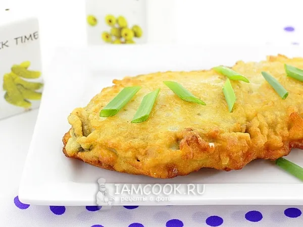 Фото готового блюда: Зубатка в кляре на сковороде