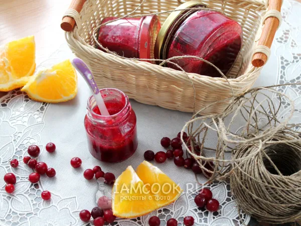 Фото блюда: Соус из клюквы к мясу на зиму