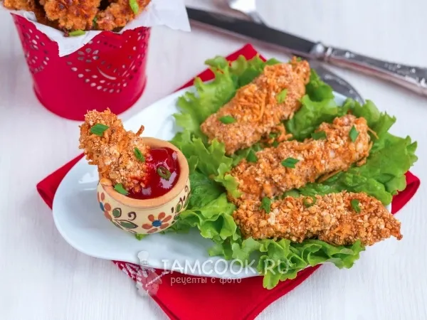 Фото готового блюда: Наггетсы из куриных грудок