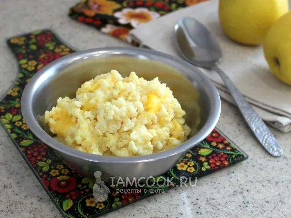 Фото готового блюда: Пшенная каша с тыквой на молоке