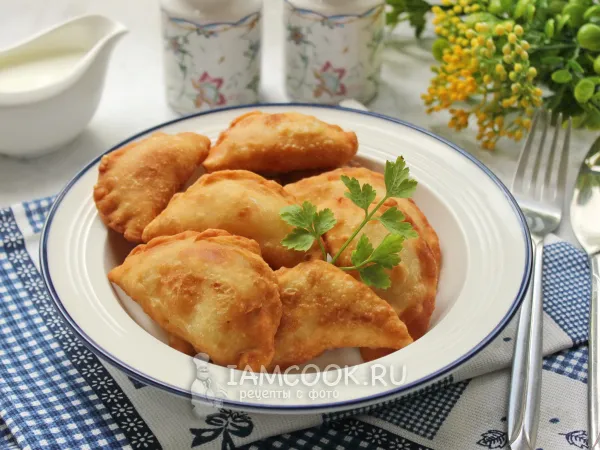 Фото блюда: Жареные вареники на кефире