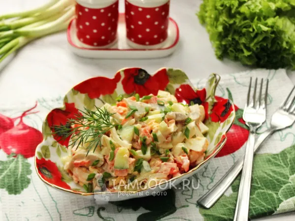 Фото блюда: Салат «Мурманский» с селедкой