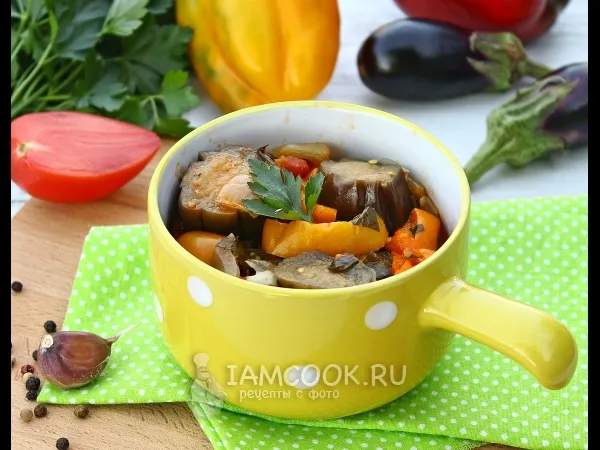 Фото блюда: Баклажаны тушеные в мультиварке