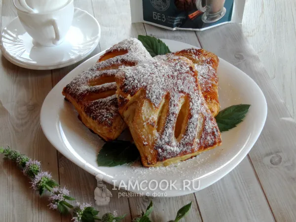 Фото готового блюда: Слойки с рикоттой и грушей