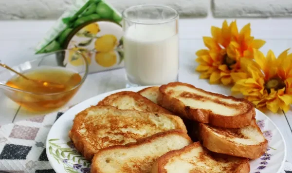 Фото блюда: Гренки с медом