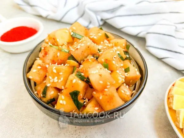 Фото блюда: Кактуги (дайкон по-корейски)