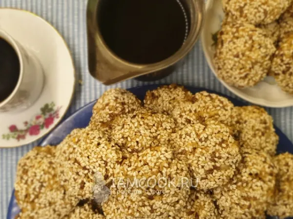 Фото готового блюда: Бараззи (ливанское овсяное печенье)