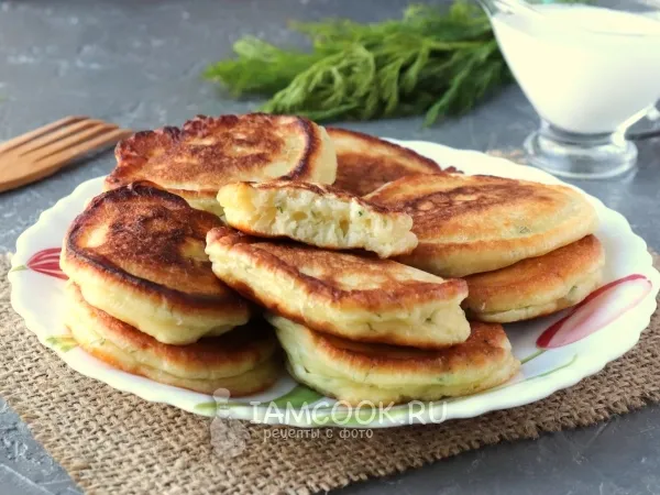 Фото блюда: Оладьи с укропом