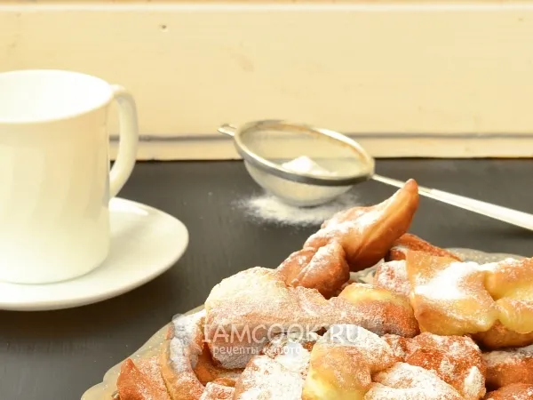 Фото готового блюда: Хворост на сметане