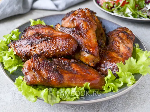 Фото блюда: Крылышки в соусе терияки в духовке
