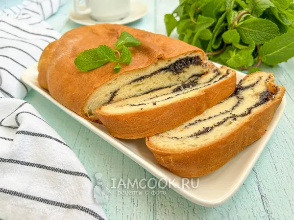 Фото блюда: Постный рулет с корицей (и маком)