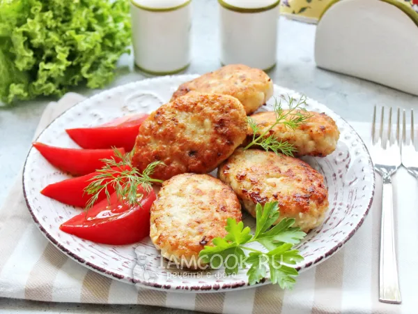Фото блюда: Котлеты с плавленым сыром
