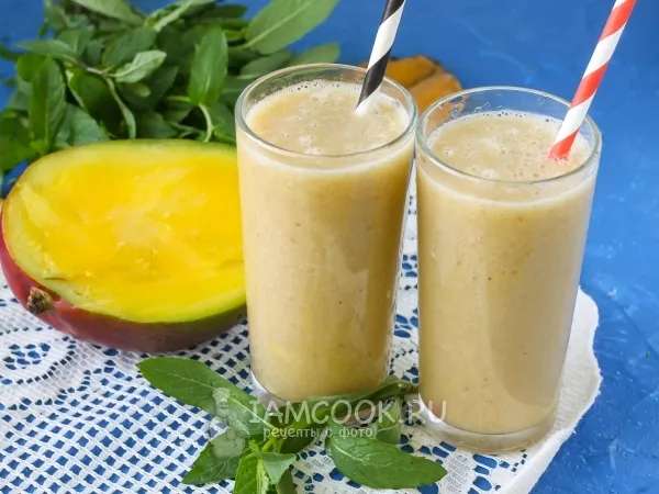 Фото блюда: Смузи с манго и бананом
