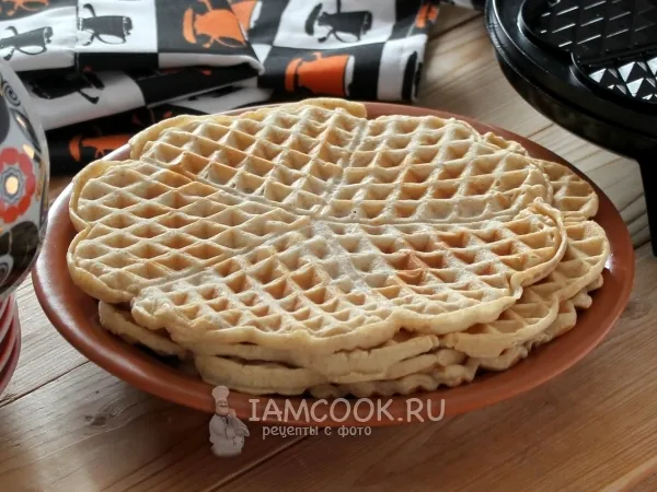 Фото готового блюда: Вафли цельнозерновые