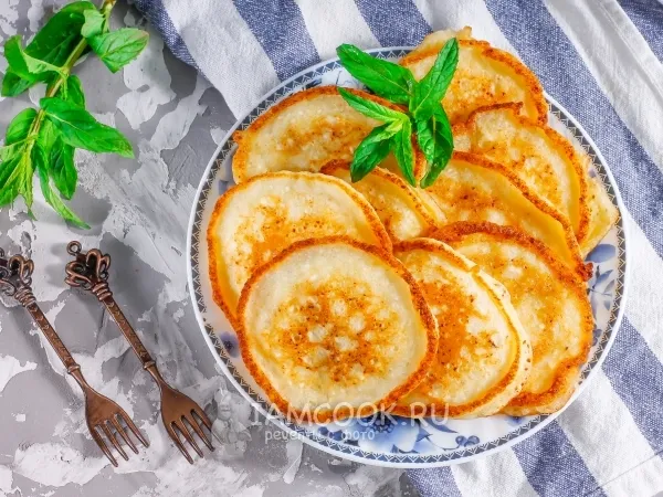 Фото готового блюда: Оладьи с рикоттой