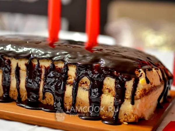 Фото блюда: Глянцевая шоколадная глазурь