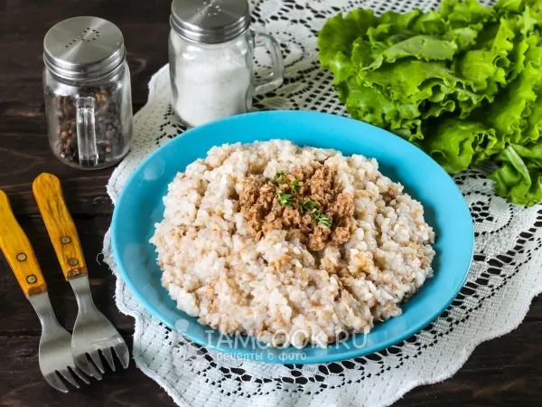 Фото блюда: Рис с рыбными консервами