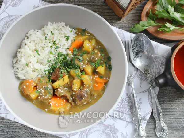Фото готового блюда: Японское карри с говядиной