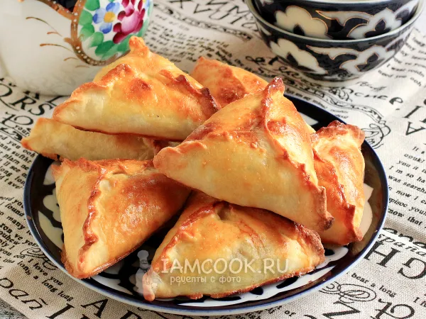 Фото готового блюда: Самса татарская (эчпочмак)