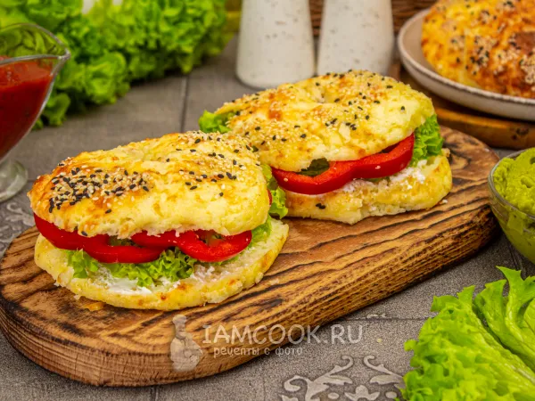 Фото блюда: Творожные ПП-бейглы