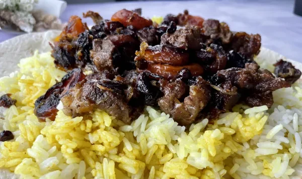 Фото блюда: Азербайджанский плов с сухофруктами и мясом