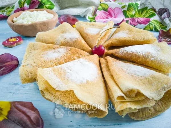 Фото блюда: Блины из цельнозерновой муки на кефире