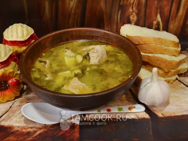 Фото блюда: Суп из консервированного щавеля