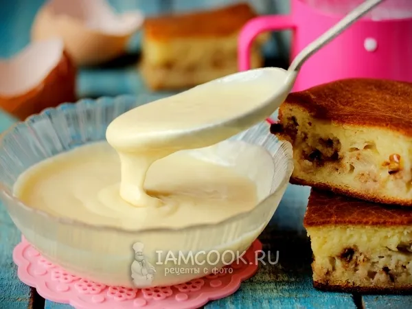 Фото готового блюда: Заливное тесто на кефире для пирога