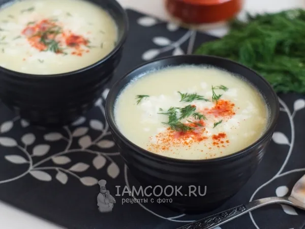 Фото блюда: Суп-пюре из лука-порея по-турецки